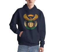 Sweat À Capuche Patriotique Afrique du Sud Emblème National Style Classique Afrique du Sud Pull Amusant Imprimé Hoodie Cordon Pull À Capuche pour Usage Quotidien Activités De Loisirs Plein Air