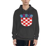 Sweat À Capuche Patriotique Croatie Emblème National Amusant Emblème National Imprimé Graphique Sweat À Capuche avec Poches Cadeau Haut Unisexe Sweat Plusieurs Couleurs du S Au 4XL