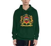 Sweat À Capuche Patriotique Maroc Emblème National Amusant Emblème National Imprimé Graphique Sweat À Capuche avec Poches Cadeau Haut Unisexe Sweat Plusieurs Couleurs du S Au 4XL
