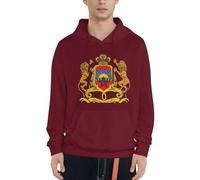 Sweat À Capuche Patriotique Maroc Emblème National Amusant Emblème National Imprimé Graphique Sweat À Capuche avec Poches Cadeau Haut Unisexe Sweat Plusieurs Couleurs du S Au 4XL