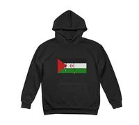 Sweat À Capuche Patriotique Sahara Occidental Drapeau Amusant Drapeau Imprimé Graphique Sweat À Capuche avec Poches Doublure Polaire Femmes Hoodie Plusieurs Couleurs du XS Au XL