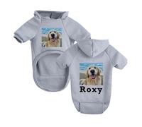 Sweat à Capuche personnalisé pour Chien de Taille Moyenne, Sweat à Capuche personnalisé avec Photo pour Chihuahua, Chiot, Chaton A09