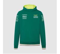 Sweat à capuche pilote de l'équipe Aston Martin Officiel Formule 1 Homme Vert S