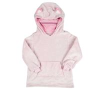 Sweat à Capuche Plaid Chat Rose 4-6ans Pliable en Coussin