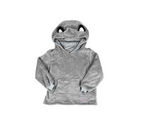 Sweat à Capuche Plaid Loup Gris 4-6ans Pliable en Coussin - NIMALYS -