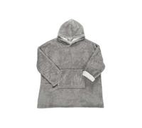 Sweat à Capuche Plaid Ultra Doux Effet Nid d'Abeille Gris Intérieur Sherpa - GAYA - ALTOBUY Gris