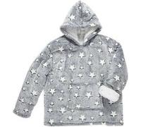 Sweat à Capuche Plaid Ultra Doux Gris Phosphorescent 6-9ans - SWEET - ALTOBUY Gris