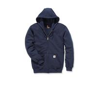 Carhartt Sweat à capuche zippé K122 poids moyen coupe large New Navy XL
