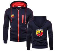 Sweat À Capuche Polaire pour Homme pour ABA-RTH, Fermeture Éclair, Décontracté, Sweat-Shirt Manches Longues, pour L'automne, pour Adolescent Adulte, Chaud, avec Poches,Blue-s
