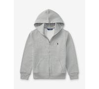 Sweat à capuche Polo Ralph Lauren Molleton Full Zip gris junior - S