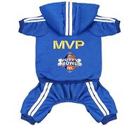 Sweat à Capuche pour Chien 4 Jambes Combinaison Pull Polaire d'Hiver en Coton Chaud pour Petit, Moyen et Grand Chien
