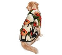Sweat à capuche pour chien A Man Made of Dough - Vêtement en polyester doux et respirant pour chiens de taille moyenne et grande