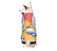 Sweat à capuche pour chien « A Small River in The Forest » en polyester doux et respirant pour chiens de petite, moyenne et grande taille