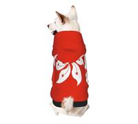 Sweat à capuche pour chien avec drapeau de Hong Kong - Doux et respirant pour petits et grands chiens, vêtements élégants et confortables pour chiens