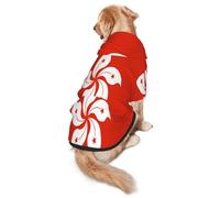 Sweat à capuche pour chien avec drapeau de Hong Kong - Vêtement en polyester doux et respirant pour chiens de taille moyenne et grande