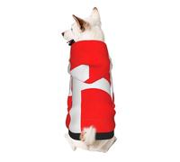Sweat à capuche pour chien avec imprimé drapeau danois du Danemark pour petits chiens, chaud, doux et respirant, facile à porter, pull d'hiver pour animal domestique
