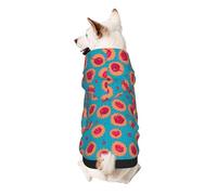 Sweat à Capuche pour Chien avec Motif Cupcake, lèvres Rouges, cœur et Sucette. Vêtements Chauds pour Chiots et Chats. Manteau d'hiver Confortable, Combinaison Douce, Pyjama Pull pour Petits Chiens (t