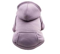 Sweat À Capuche pour Chien, Couleur Unie, Coupe-Vent, Résistant Au Froid, Chaud, Pitbull, Chihuahua, Yorkie, Schnauzer, Veste, Vêtements pour Animaux De Compagnie, Hiver,Violet Clair,S