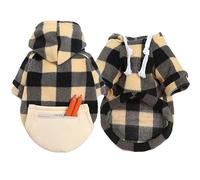Sweat À Capuche pour Chien De Taille Moyenne Et Pull À Carreaux, Vêtements De Printemps, Utilisation en Extérieur par Temps Froid