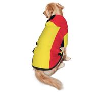 Sweat à capuche pour chien Drapeau de la Belgique - Vêtement en polyester doux et respirant pour chiens de taille moyenne et grande