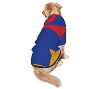 Sweat à capuche pour chien Drapeau de l'Arménie - Vêtement en polyester doux et respirant pour chiens de taille moyenne et grande
