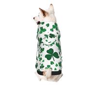 Sweat à capuche pour chien - Élégant - Imprimé - Streetwear - Survêtement pour chien - Taille XL - Happy St Patrick's Day