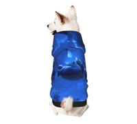 Sweat à capuche pour chien Elves sous le ciel nocturne en polyester doux et respirant pour petits chiens, garçons et filles