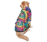 Sweat à capuche pour chien imprimé ours dansant de taille moyenne à grande - Chaud, doux et respirant, facile à porter pour l'hiver et l'automne, pull pour animal domestique