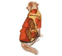 Sweat à capuche pour chien mignon petit hamster L chaud et léger adapté pour les animaux de compagnie à porter en automne et en hiver