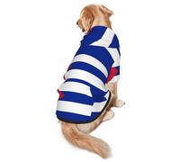 Sweat à capuche pour chien Motif drapeau cubain 2XL Chaud et léger adapté pour les animaux de compagnie à porter en automne et en hiver
