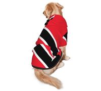 Sweat à capuche pour chien Motif drapeau de Trinité-et-Tobago S Chaud et léger adapté pour les animaux de compagnie à porter en automne et en hiver