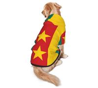 Sweat à capuche pour chien Motif drapeau du Cameroun M Chaud et léger adapté pour les animaux de compagnie à porter en automne et en hiver