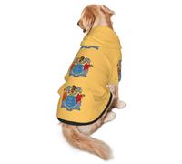 Sweat à capuche pour chien Motif drapeau du New Jersey L chaud et léger adapté pour les animaux de compagnie à porter en automne et en hiver