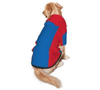 Sweat à capuche pour chien motif drapeau mongol - Sweat à capuche pour chiens de taille moyenne et grande - Sweat élégant avec poche et trou pour laisse