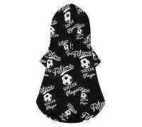 Sweat à Capuche pour Chien, Motif Futur Joueur de Football, Veste d'hiver de Luxe pour Chien, vêtements pour Animaux de Compagnie, Bouledogue français, Carlin, Chiot, Taille L