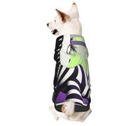 Sweat à capuche pour chien pour l'automne et l'hiver, vêtement confortable pour les activités de plein air, imprimé monstres mignons tie-dye