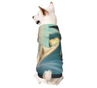 Sweat à capuche pour chien pour l'automne et l'hiver, vêtements confortables pour les activités de plein air, beau rendu de conte de fées, imprimé tie-dye pour animaux de compagnie