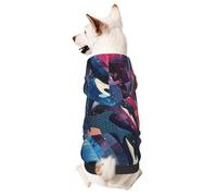 Sweat à capuche pour chien pour l'automne et l'hiver, vêtements confortables pour les activités de plein air, imprimé baleine d'automne