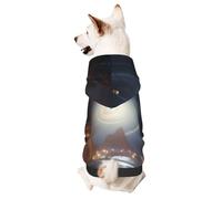 Sweat à capuche pour chien pour l'automne et l'hiver, vêtements confortables pour les activités de plein air, imprimé tie-dye éternel pour animaux de compagnie