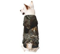 Sweat à capuche pour chien pour l'automne et l'hiver, vêtements confortables pour les activités de plein air, écureuil serviteur imprimé tie-dye