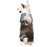 Sweat à capuche pour chien pour l'automne et l'hiver, vêtements confortables pour les activités de plein air, imprimé tie-dye pour l'église d'hiver