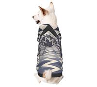 Sweat à capuche pour chien pour l'automne et l'hiver, vêtements confortables pour les activités de plein air, un couloir infiniment long imprimé tie-dye
