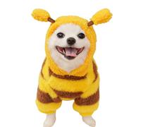 Sweat à capuche pour chien - Pull avec costume d'abeille de 45 à 50 cm | Taille buste, vêtements chauds pour animaux de compagnie, pour petits chiens Yorkie Chihuahua Froid Hiver Autun