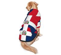 Sweat à capuche pour chien République dominicaine 2XL Chaud et léger adapté pour les animaux de compagnie à porter en automne et en hiver