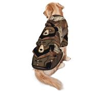 Sweat à capuche pour chien Rustic Lodge Bear M chaud et léger adapté pour les animaux de compagnie à porter en automne et en hiver