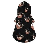 Sweat à Capuche pour Chien « Sloth Mama is My Bestie » - Veste d'hiver de Luxe pour Chien - Vêtements pour Animaux de Compagnie - Bouledogue français - Teddy - Carlin - Vêtements pour Chiots - Taille