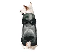 Sweat à capuche pour chien « The confusion of giant pandas », en polyester doux et respirant pour petits chiens, garçons et filles