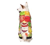 Sweat à capuche pour chien - Vêtement élégant pour chien - Vêtements pour animaux de compagnie - Streetwear - Survêtement pour chien, chiot, taille M, kiwi pastèque
