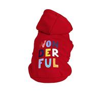 Sweat à capuche pour chien Vêtements pour animaux de compagnie Vestes de printemps Merveilleux manteau imprimé lettre Manteau mignon pour chiots Shih Tzu 5 tailles Chats Tenues pour chats seulement