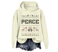 Sweat à capuche pour couples avec inscription « I Come In Peace Im Peace », Khika-a, 3XL